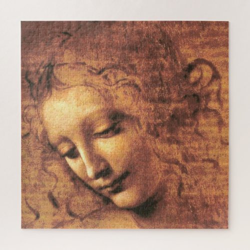 Head of a Woman La Scapigliata Leonardo Da Vinci Jigsaw Puzzle