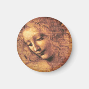 Head of a Woman La Scapigliata Leonardo Da Vinci Magnet