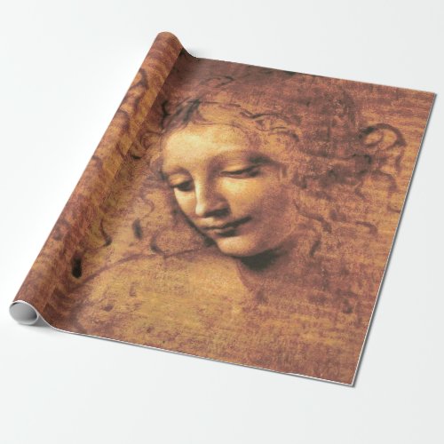 Head of a Woman La Scapigliata Leonardo Da Vinci Wrapping Paper