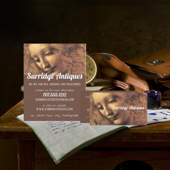 Head of a Woman, Leonardo Da Vinci, Antique Store Flyer (Creator Uploaded)
