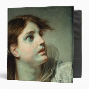 Head of a Young Girl 3 Ring Binder