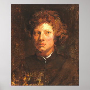 Head of a Young Man - van Dyck Fine Art Poster