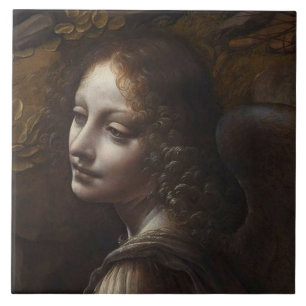 Head of an Angel by Leonardo Ceramic Tile