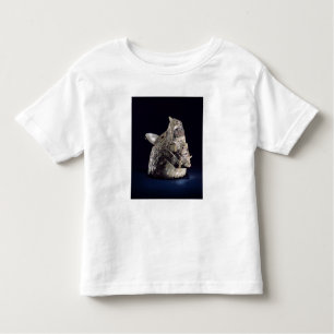 Head of an animal with human head in open jaws toddler t-shirt