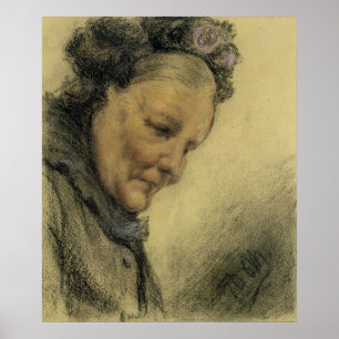 Head of an Old Lady Poster