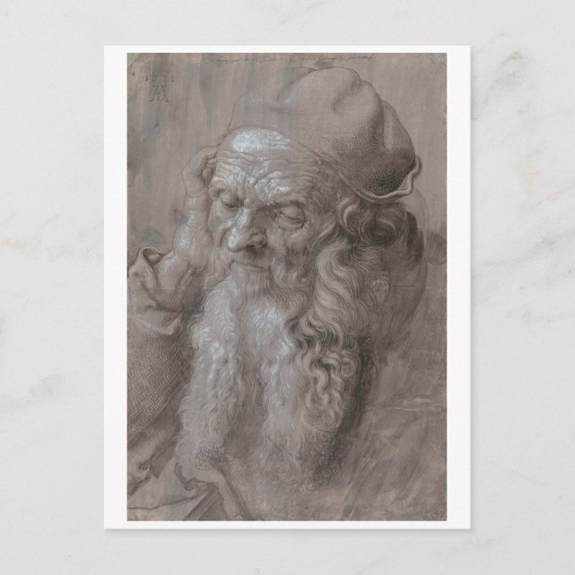 Head of an Old Man by Albrecht Durer Postcard (Front)