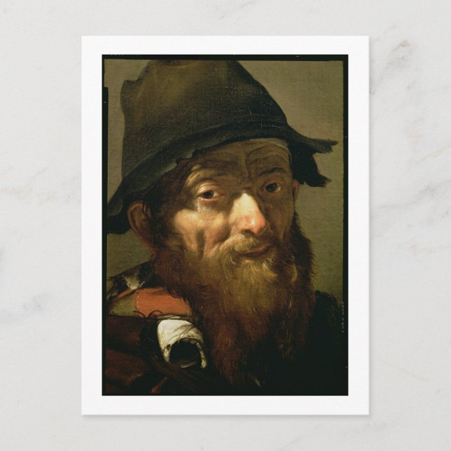 Head of an Old Man, detail of Portrait of an Old M Postcard (Front)