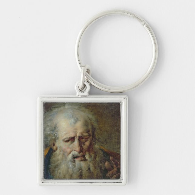 Head of an Old Man Keychain (Front)