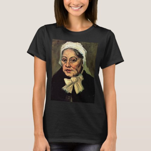 Head of an Old Woman White Cap by Vincent van Gogh T_Shirt