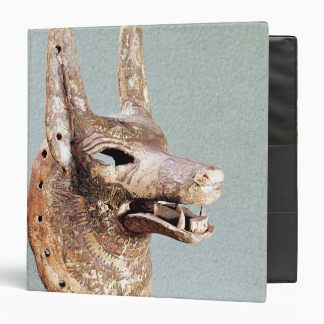 Head of Anubis, with a hinged jaw 3 Ring Binder (Front/Inside)