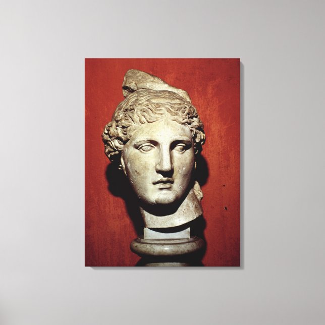 Head of Apollo from Ephesus Canvas Print (Front)