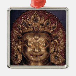 Head of Bhairava, late 17th century Metal Ornament