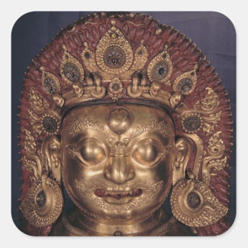 Head of Bhairava late 17th century Square Sticker