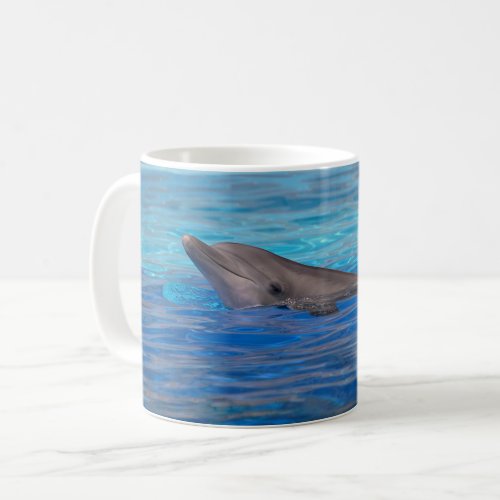 Head of bottlenose dolphin coffee mug