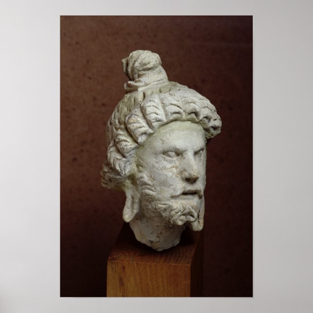 Head of Brahma, Afghanistan, 2nd-4th century Poster (Front)