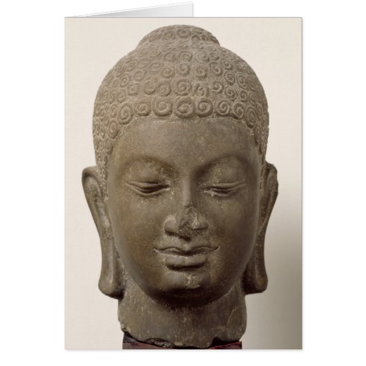 Head of Buddha, from Vat Romlok Cards (Front)