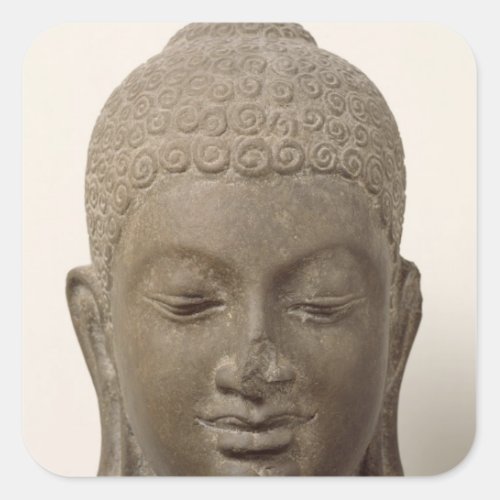 Head of Buddha from Vat Romlok Square Sticker