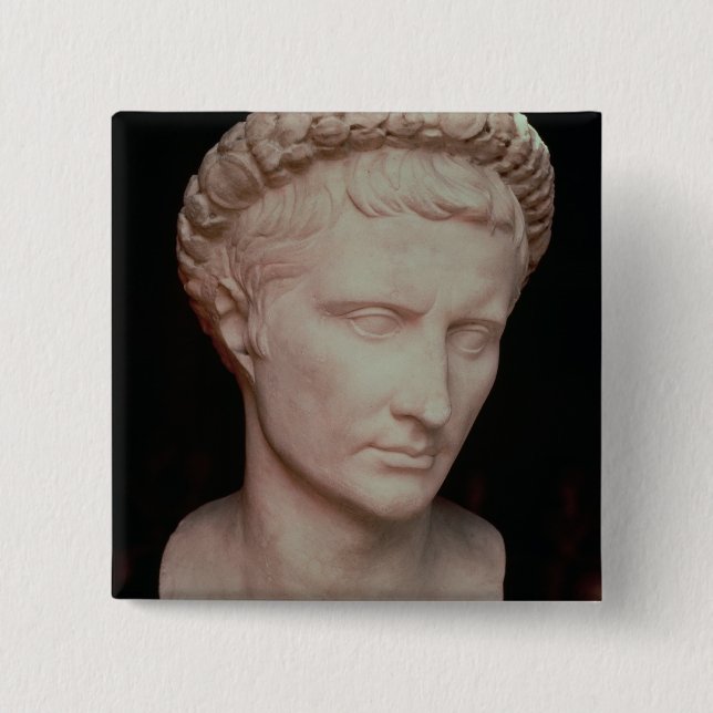 Head of Caesar Augustus Button (Front)