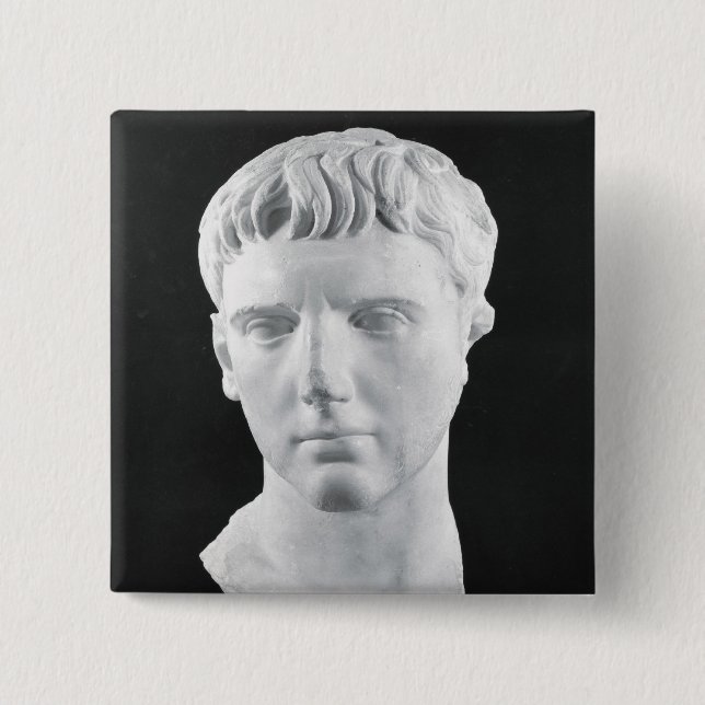 Head of Caesar Augustus Button (Front)