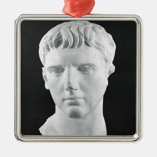 Head of Caesar Augustus Metal Ornament (Front)