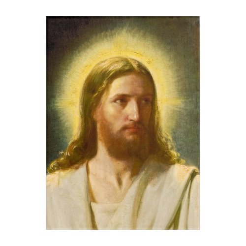 Head of Christ by Carl Heinrich Bloch Acrylic Print