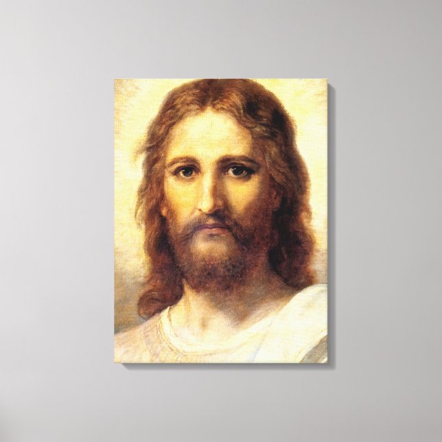 Head of Christ by Heinrich Hofmann Canvas Print (Front)