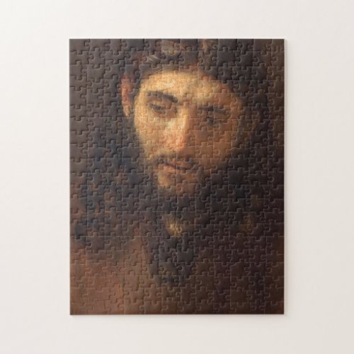 Head Of Christ By Rembrandt 1648 Jigsaw Puzzle