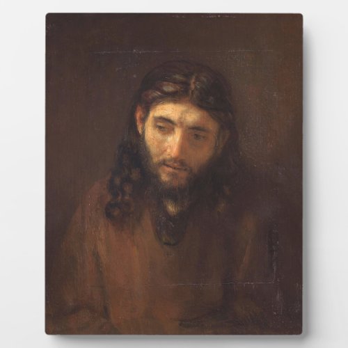 Head Of Christ By Rembrandt 1648 Plaque