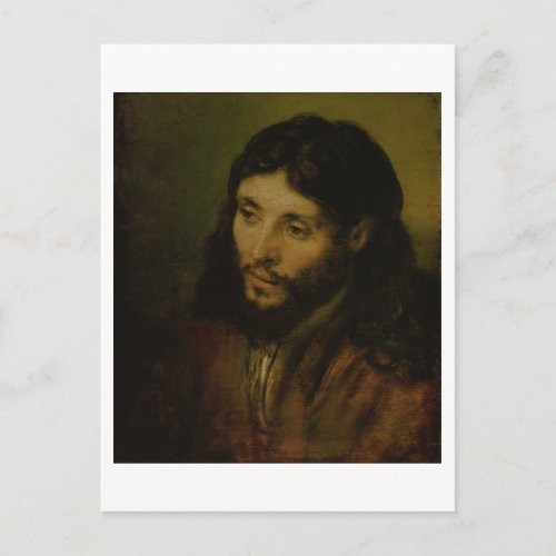 Head of Christ c1648 oil on canvas Postcard