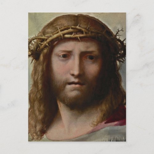 Head of Christ Correggio Postcard