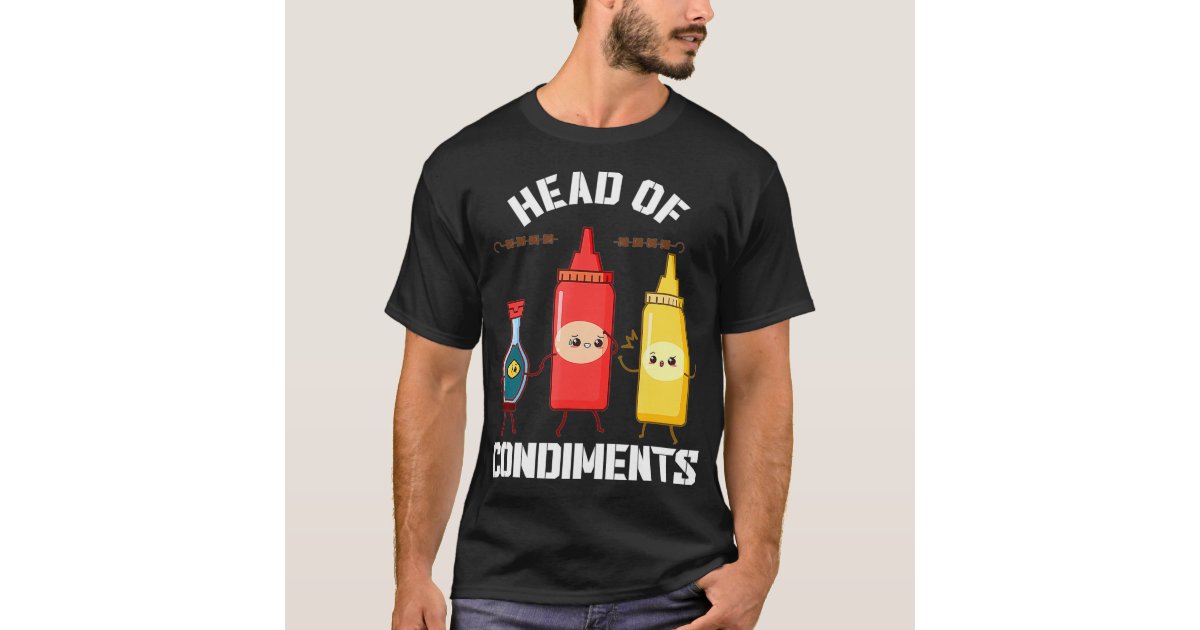 Head Of Condiments Ketchup Mustard Relish Funny' Men's Premium T