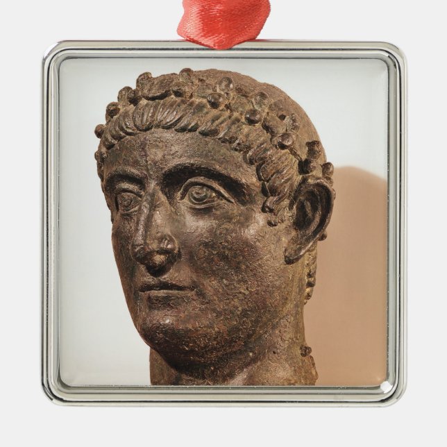 Head of Constantine the Great Metal Ornament (Front)