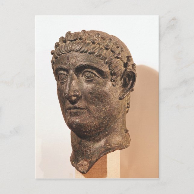 Head of Constantine the Great Postcard (Front)