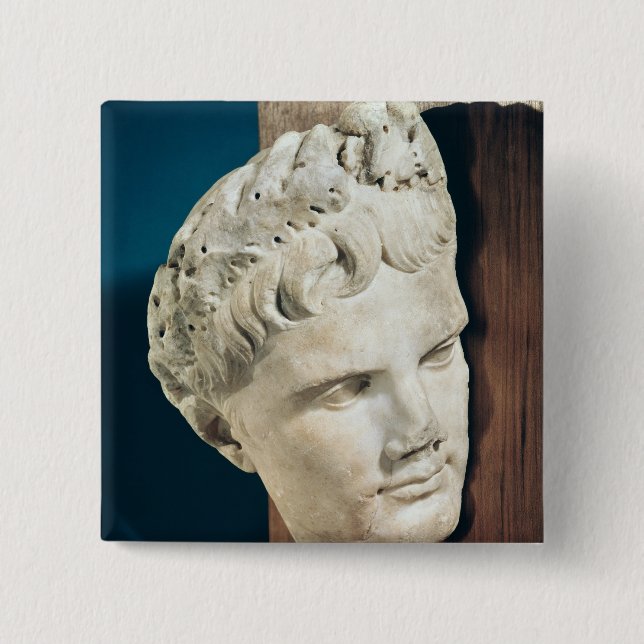 Head of Emperor Augustus  27-17 BC Pinback Button (Front)