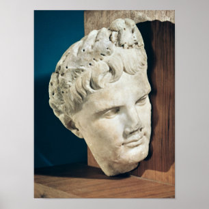 Head of Emperor Augustus 27-17 BC Poster