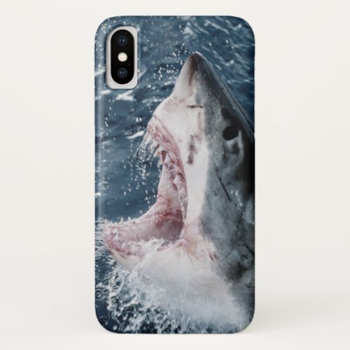 Head of Great White Shark iPhone X Case