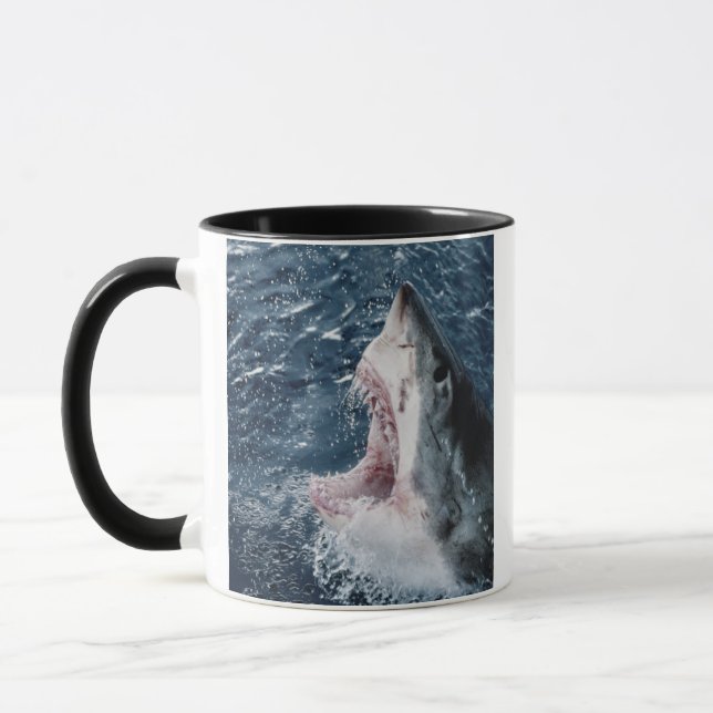 Head of Great White Shark Mug (Left)