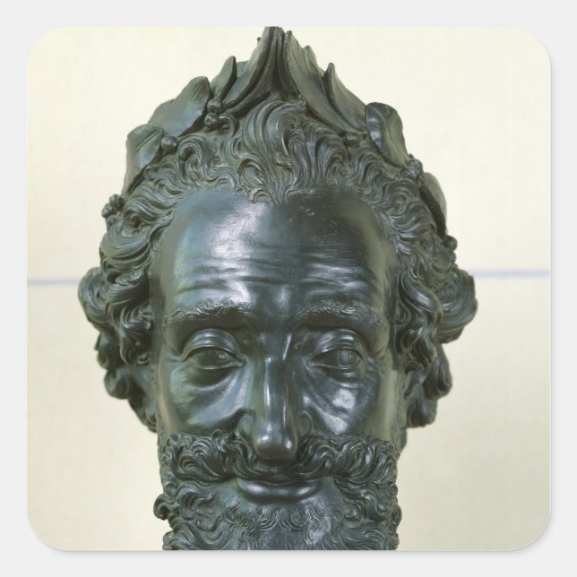Head of Henri IV  after 1599 Square Sticker (Front)