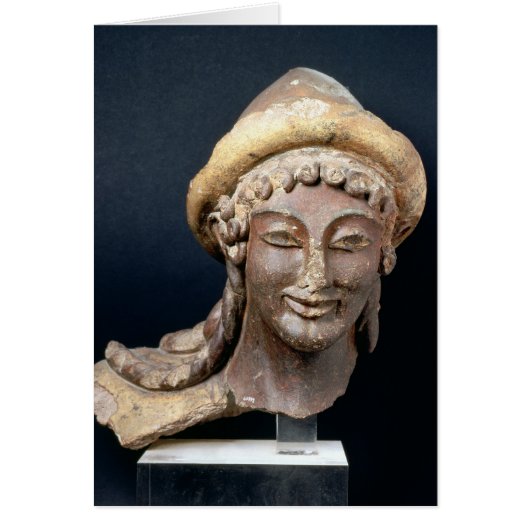 Head of Hermes wearing a pilos Cards (Front)