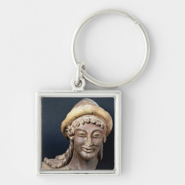 Head of Hermes wearing a pilos Keychain (Front)