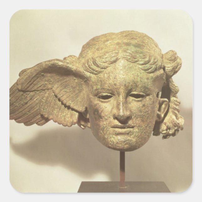 Head of Hypnos, or Sleep Square Sticker (Front)