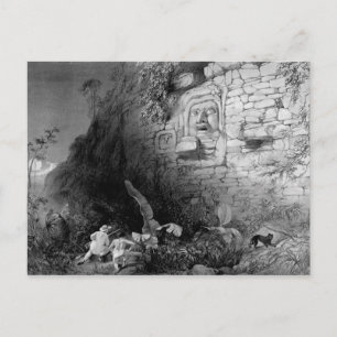 Head of Itzam Na, Izamal, Yucatan, Mexico, 1844 Postcard
