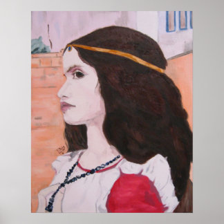 Head of Juliet study poster