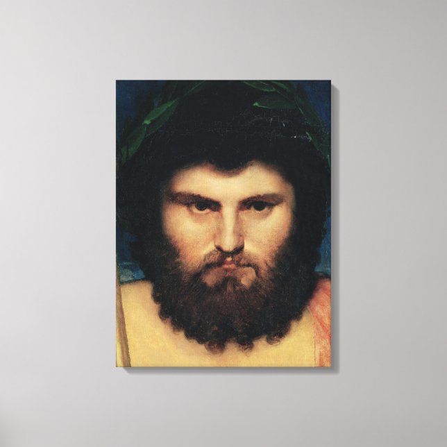 Head of Jupiter, study for Jupiter and Thetis Canvas Print (Front)