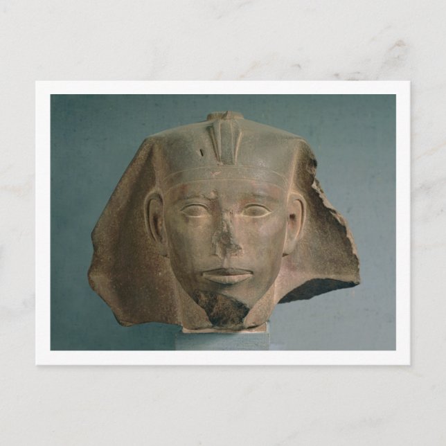 Head of King Djedefre, from Abu Roash, Old Kingdom Postcard (Front)