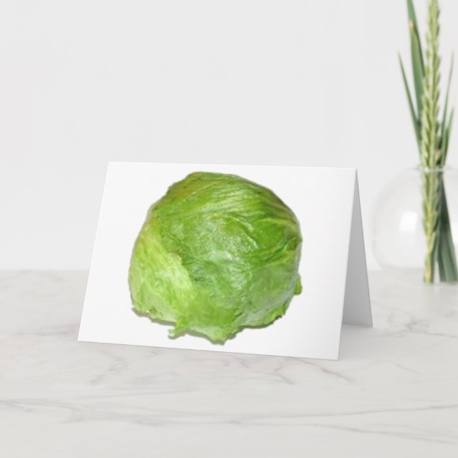 Head of Lettuce Card (Front)