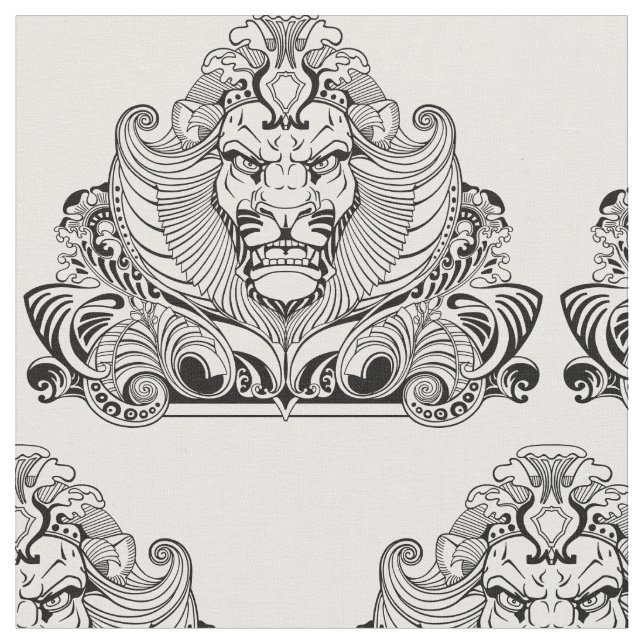 head of lion fabric (Close Up)