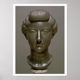 Head of Livia Drusilla (56 BC-29 AD) Roman, c.30 B Poster
