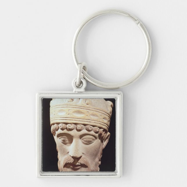 Head of Lothair I Keychain (Front)