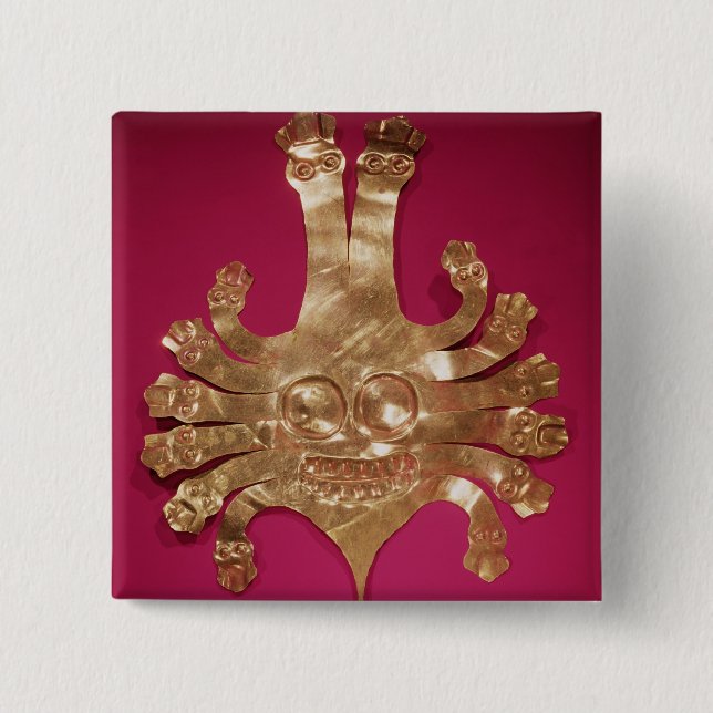 Head of Medusa, from Peru Pinback Button (Front)